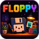 floppy icon and logo